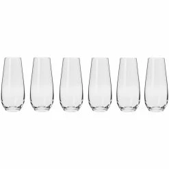 Krosno Harmony Stemless Flute 230ml - 6 Piece Set