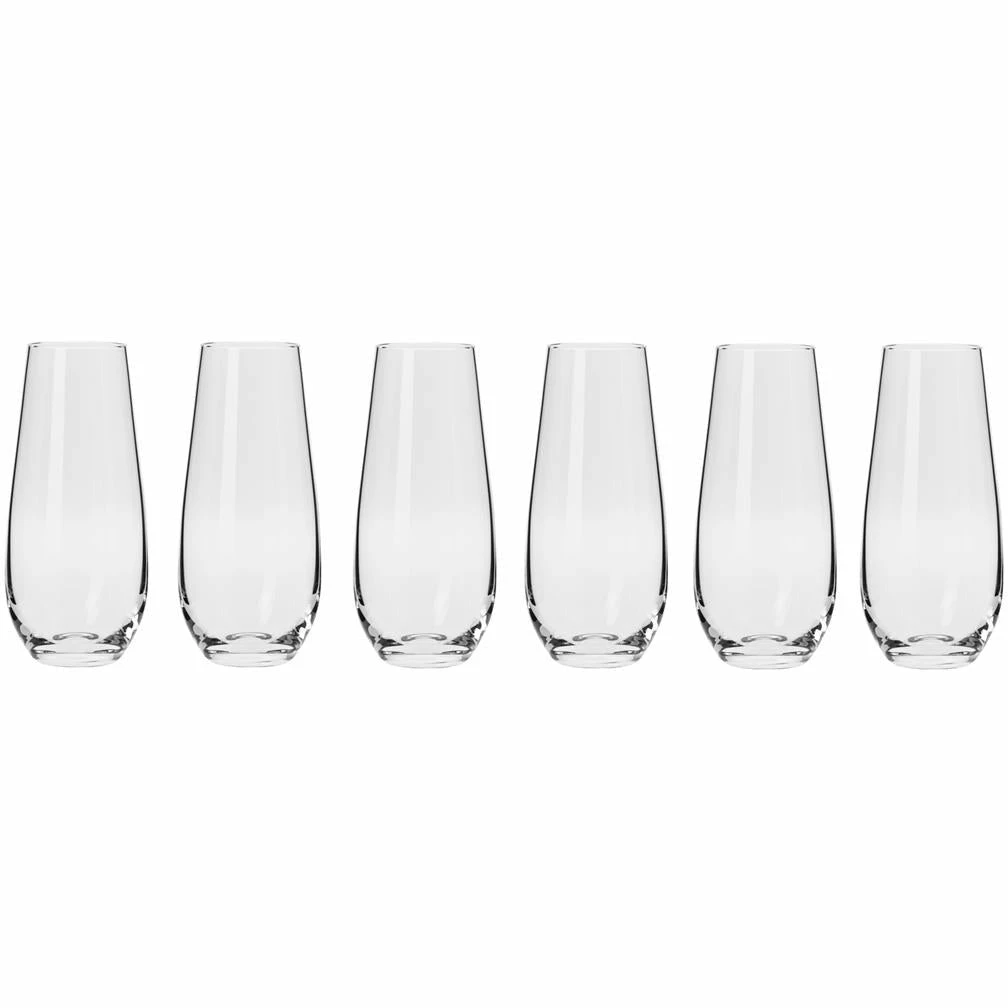 Krosno Harmony Stemless Flute 230ml - 6 Piece Set 3 Krosno Harmony Stemless Flute 230ml - 6 Piece Set