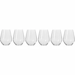 Krosno Harmony Stemless Wine Glass 540ml - 6 Piece