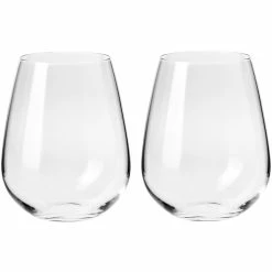 Krosno Duet Stemless Wine Glass 500 Ml Set Of 2 Gift Boxed