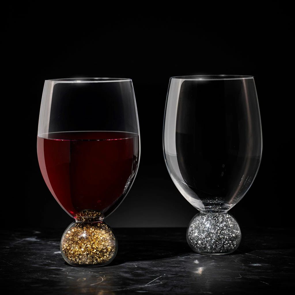 TEMPA Kiara Silver 2pk Wine Glass 5 TEMPA Kiara Silver 2pk Wine Glass - Image 3