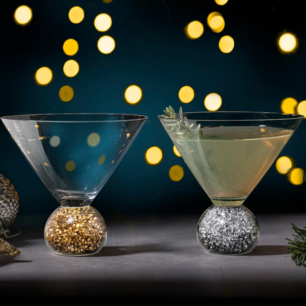 TEMPA Kiara Silver 2pk Martini Glass 5 TEMPA Kiara Silver 2pk Martini Glass - Image 3