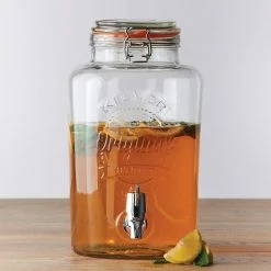 KILNER Round Clip Drink Dispenser 5L 6 KILNER Round Clip Drink Dispenser 5L -Drinkware Shop Kilner Dispensers Matchbox Kilner DrinksDispensers 0025.405 1024x1024