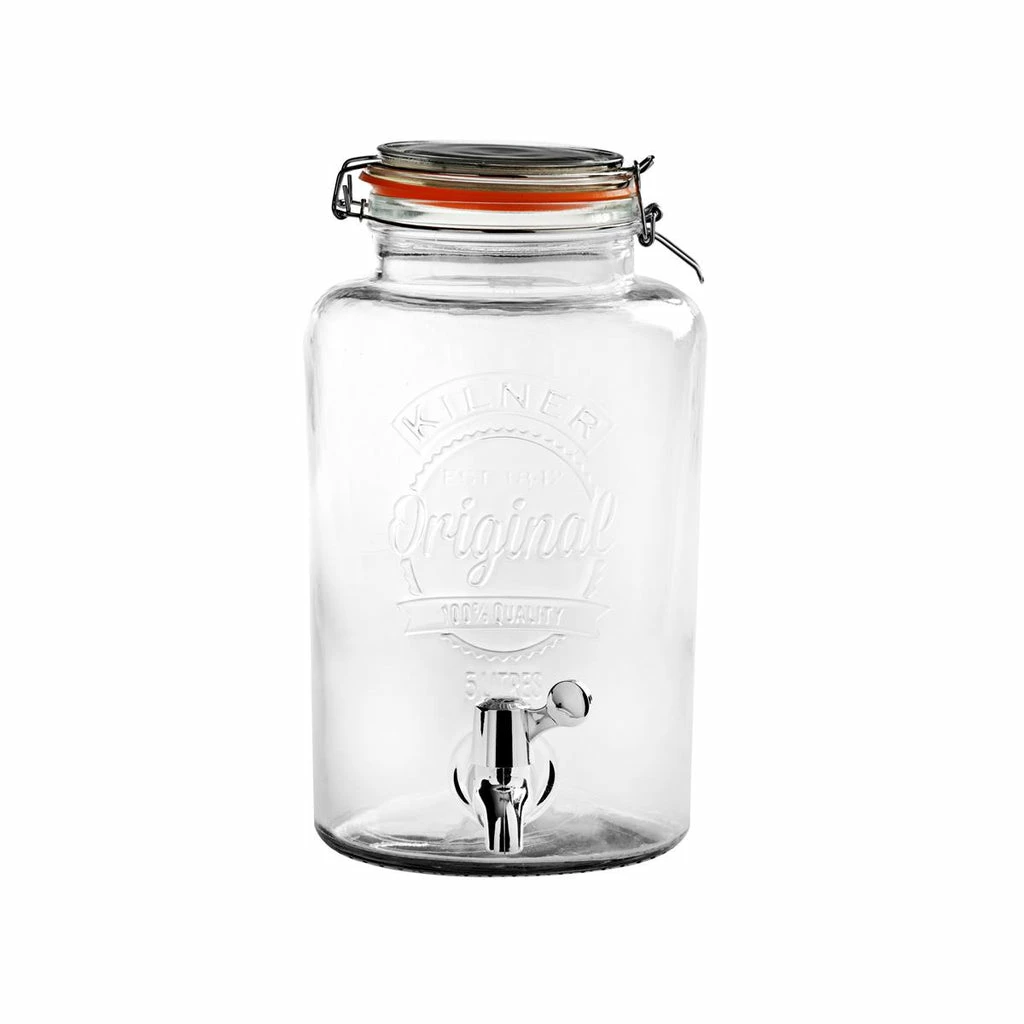KILNER Round Clip Drink Dispenser 5L 3 KILNER Round Clip Drink Dispenser 5L