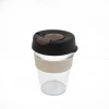 KeepCup Original Clear 12Oz Latte Band Black Lid Brown Plug 2 KeepCup Original Clear 12Oz Latte Band Black Lid Brown Plug -Drinkware Shop MBCLBK12 1024x1024