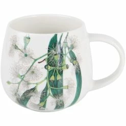 Maxwell and Williams The Blck Pen Golden Summer Mug 400ML White Eucalyptus Gift Boxed