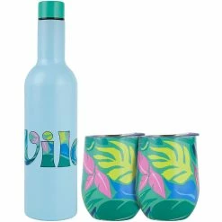 Maxwell and Williams Kasey Rainbow Be Fierce Double Wall Insulated Wine Set Wild 3pc Gift Boxed