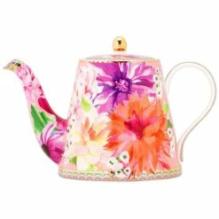 Maxwell and Williams Teas and Cs Dahlia Daze Teapot With Infuser 500ML Pink Gift Boxed