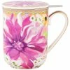 Maxwell and Williams Teas and Cs Dahlia Daze Lidded Mug With Infuser 340ML Pink Gift Boxed -Drinkware Shop Maxwell Williams Teas Cs Dahlia Matchbox HV0360 1024x1024