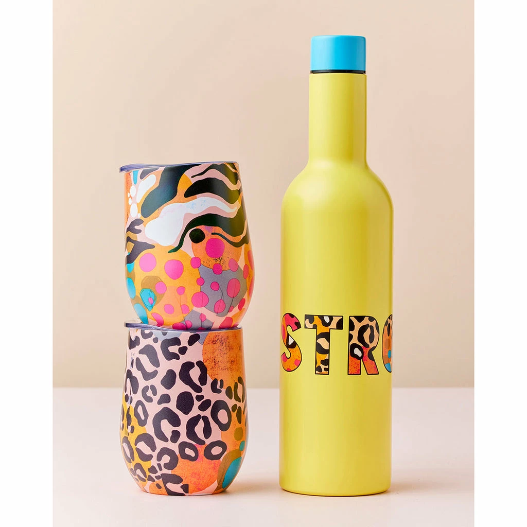 Maxwell and Williams Kasey Rainbow Be Fierce Double Wall Insulated Wine Set Strong 3pc Gift Boxed 4 Maxwell and Williams Kasey Rainbow Be Fierce Double Wall Insulated Wine Set Strong 3pc Gift Boxed - Image 2