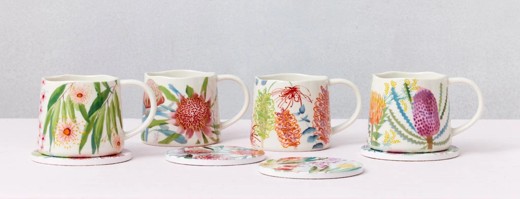 Maxwell and Williams Royal Botanic Gardens Native Blooms Mug 350ML Waratah 5 Maxwell and Williams Royal Botanic Gardens Native Blooms Mug 350ML Waratah - Image 3