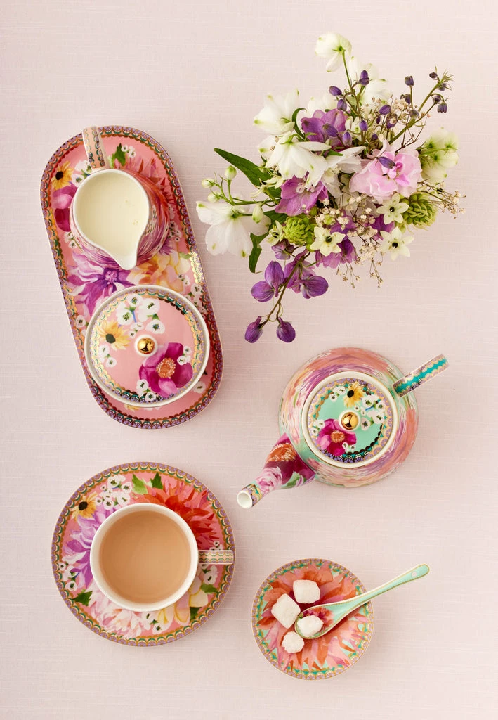 Maxwell and Williams Teas and Cs Dahlia Daze Teapot With Infuser 500ML Sky Gift Boxed 4 Maxwell and Williams Teas and Cs Dahlia Daze Teapot With Infuser 500ML Sky Gift Boxed - Image 2