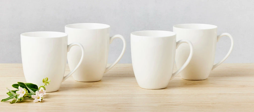 Maxwell and Williams White Basics Coupe Mug 450Ml 4 Maxwell and Williams White Basics Coupe Mug 450Ml - Image 2