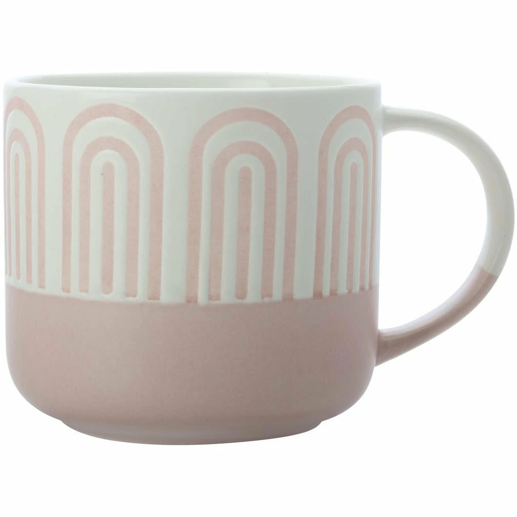 Maxwell and Williams Arches Mug 400ml Pink 3 Maxwell and Williams Arches Mug 400ml Pink