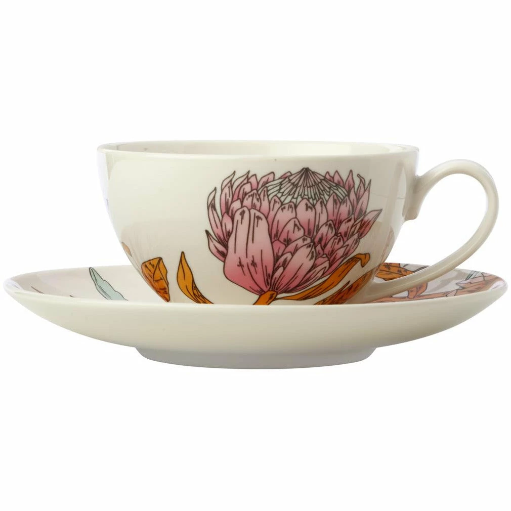 Maxwell and Williams Waratah Coupe Cup & Saucer 200ml 3 Maxwell and Williams Waratah Coupe Cup & Saucer 200ml