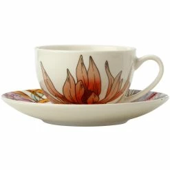 Maxwell and Williams Waratah Coupe Demi Cup & Saucer 100ml