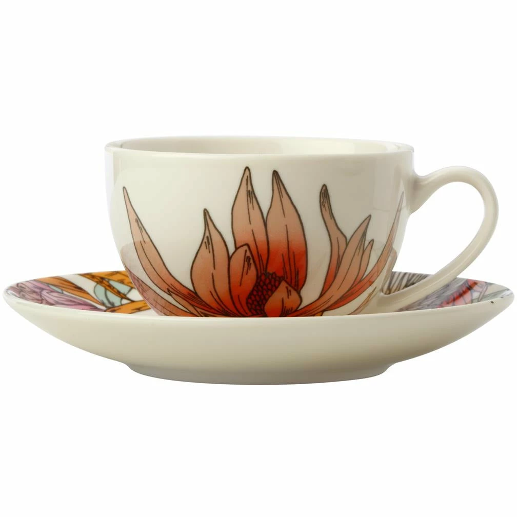 Maxwell and Williams Waratah Coupe Demi Cup & Saucer 100ml 3 Maxwell and Williams Waratah Coupe Demi Cup & Saucer 100ml