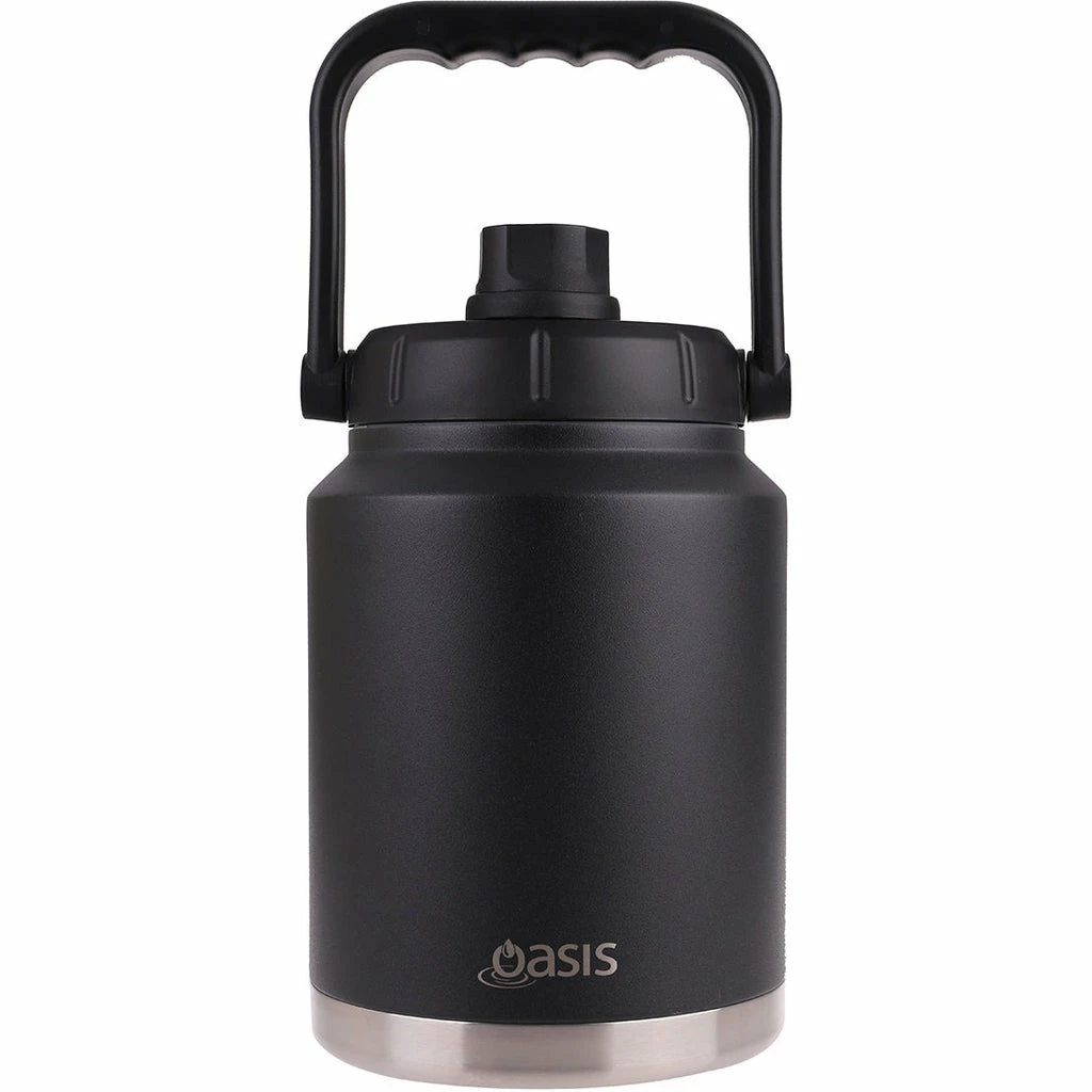 Oasis Stainless Steel Double Wall Insulated Jug w/ Carry Handle 2.1 Litre - Black 3 Oasis Stainless Steel Double Wall Insulated Jug w/ Carry Handle 2.1 Litre - Black