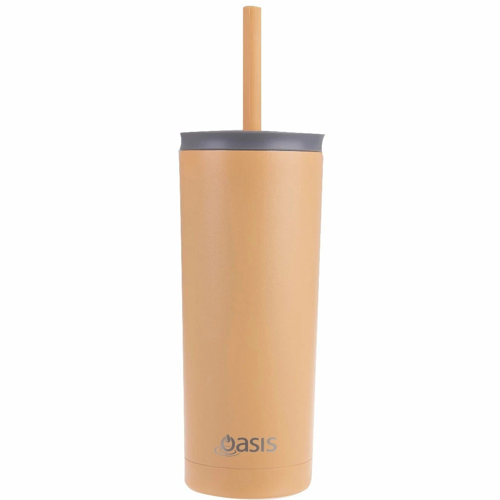 Oasis Super Sipper Insulated Tumbler With Silicone Straw 600ml Rockmelon 3 Oasis Super Sipper Insulated Tumbler With Silicone Straw 600ml Rockmelon
