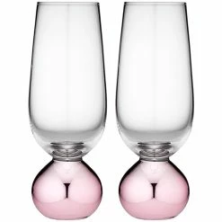 TEMPA Astrid Rose Set of 2 Champagne Glass