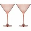 TEMPA Aurora Rose Set of 2 Martini Glass