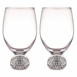 TEMPA Kiara Silver 2pk Wine Glass
