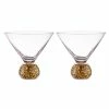 TEMPA Kiara Gold 2pk Martini Glass 2 TEMPA Kiara Gold 2pk Martini Glass -Drinkware Shop Tempa Kiara Christmas Glassware Matchbox 897350KiaraGold2pkMartiniGlass HR 1024x1024