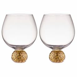 TEMPA Kiara Gold 2pk Gin Glass