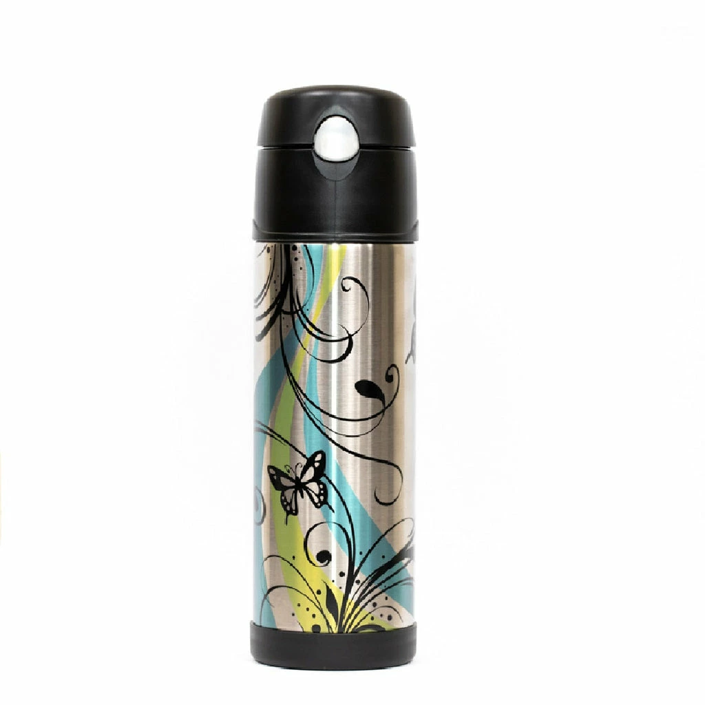 Thermos Vacuum Insulated Hydration Bottle 530ml - Butterfly 3 Thermos Vacuum Insulated Hydration Bottle 530ml - Butterfly